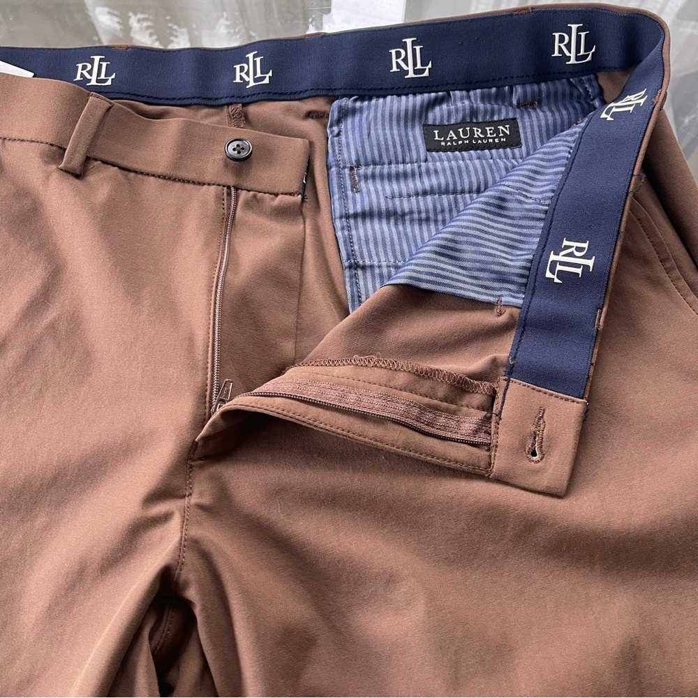 Ralph Lauren Black Label Men's 38/30 Brown Performance Casual Stretch Golf Pants - Picture 7 of 8